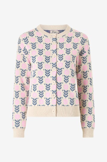Jumperfabriken Kardigan Alfrida Beige Jumperfabriken Kardigan Alfrida Beige