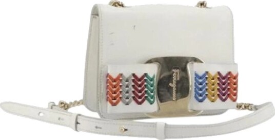 Salvatore Ferragamo Pre owned Dame Pre owned Hvit ONE SIZE,