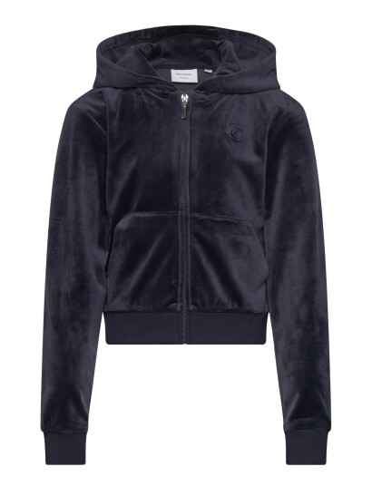 Juicy Couture Tonal Zip Through Hoodie - Navy - 122