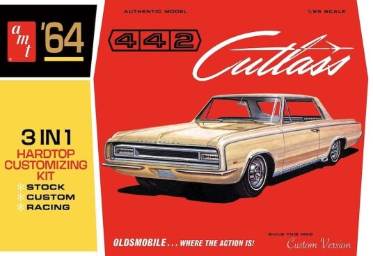 AMT 1/25 Olds Cutlass 422 Hardtop 1964 AMT 1/25 Olds Cutlass 422 Hardtop 1964