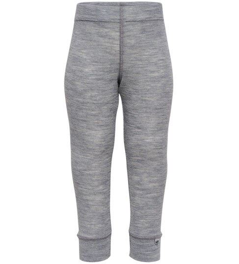 Hummel Grey Melange Mini Ull Rib Leggings 92 Hummel Grey Melange Mini Ull Rib Leggings 92