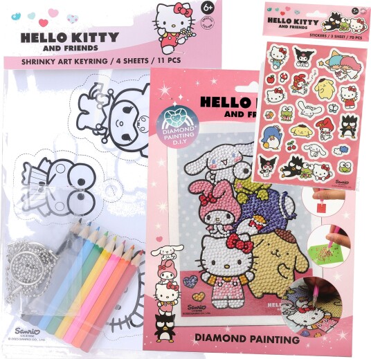 Hello Kitty Hobbysett med Klistremerker
