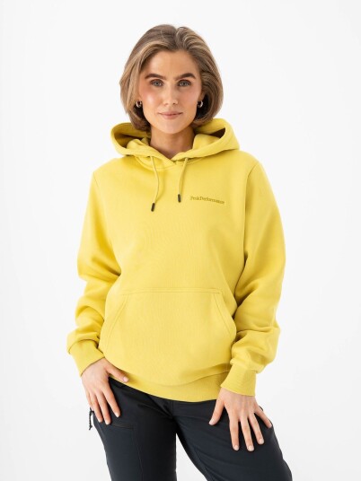 Peak Performance Original Small Logo Hood Gul XL