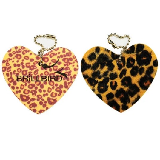 Brillbird Norge LEOPARD PRINT HEART FILE