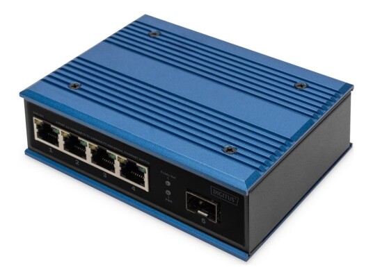 Digitus Industrial Ethernet Switch 4-Port 10/100Base-Tx Dc 12-52V