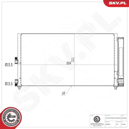 Kondensator ESEN SKV 86SKV080