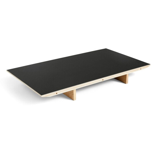 Hay CPH 30 Extendable Leaf 50x90 cm Black Linoleum/Water based Lacquered Oak