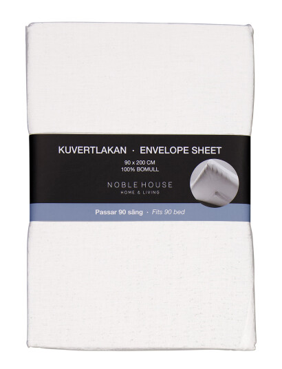 Noble House Envelope Sheet 90X200 Cm - White - 90X200CM