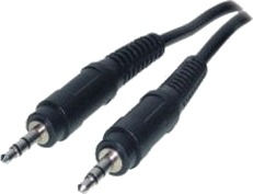 Shiverpeaks 3.5Mm/3.5Mm 2.5M 3.5Mm Hankjønn 3.5Mm Hankjønn 2,5 M Sort