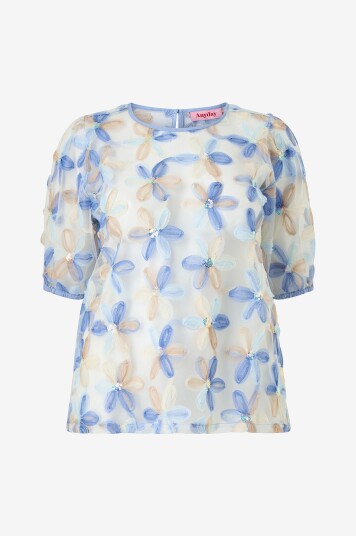 Anyday Bluse Any eva 453 Blå Anyday Bluse Any eva 453 Blå