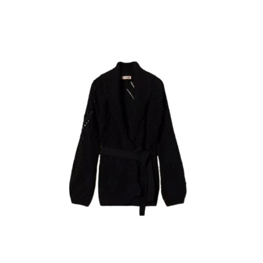 Twinset Dame Strikkevarer Svart M, Twinset Dame Strikkevarer Svart M,