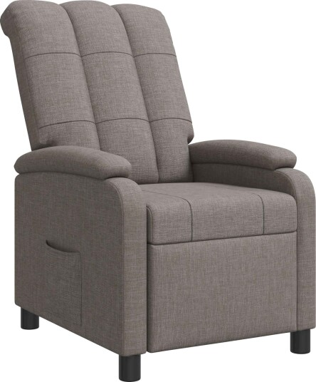 vidaXL Recliner Gråbrun Stoff