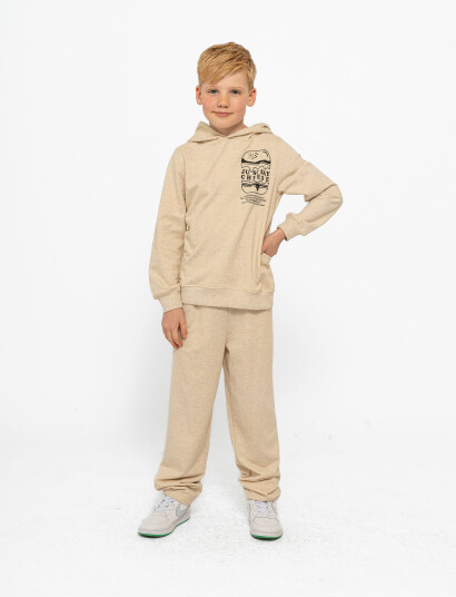 The New Tnniko Uni Melange Sweatpants Beige 98/104 The New Tnniko Uni Melange Sweatpants Beige 98/104