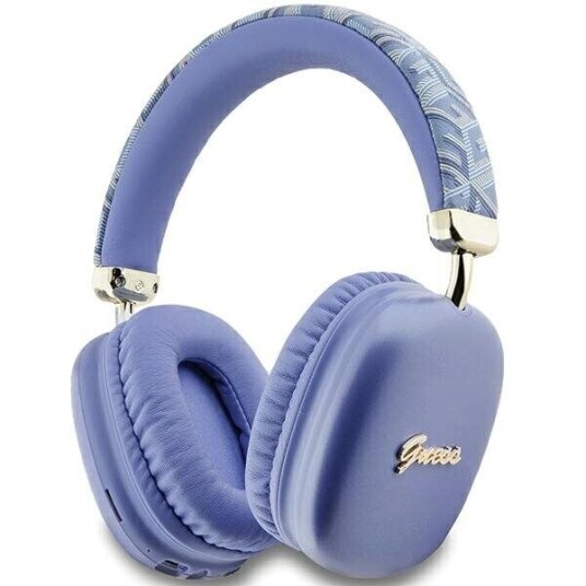 Guess Bluetooth On-Ear Headphones Gubhk1gctcsu Purple/Purple Gcube Metallic Script Logo Guess Bluetooth On-Ear Headphones Gubhk1gctcsu Purple/Purple Gcube Metallic Script Logo