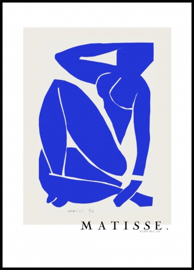 Nudo Blu III 1952 Boarder Plakat / 40x50