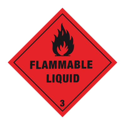 Jo Safety Fareseddel klasse 3 250 x mm Magnetfolie Brannfarlige væsker 132298MF