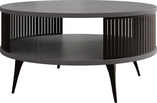 Galia Sofabord 75 cm - Svart/Lys grå