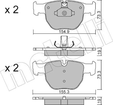 METELLI 22 0598 0 Bremseklosser