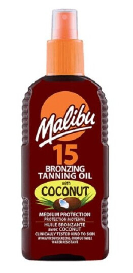 Malibu Bronzing Tanning Oil Coconut SPF15 200 ml