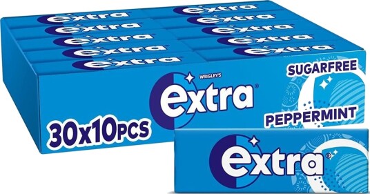 30 stk Extra Peppermint Tyggegummi Pakker Hel Eske 420 gram