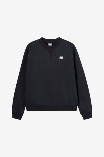 New Balance   Collegegenser Brush Back Small Logo   Svart