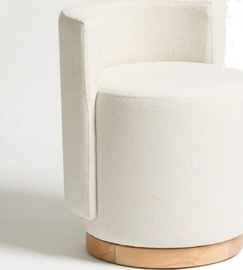 Kelran Fotpall 45 cm Krem