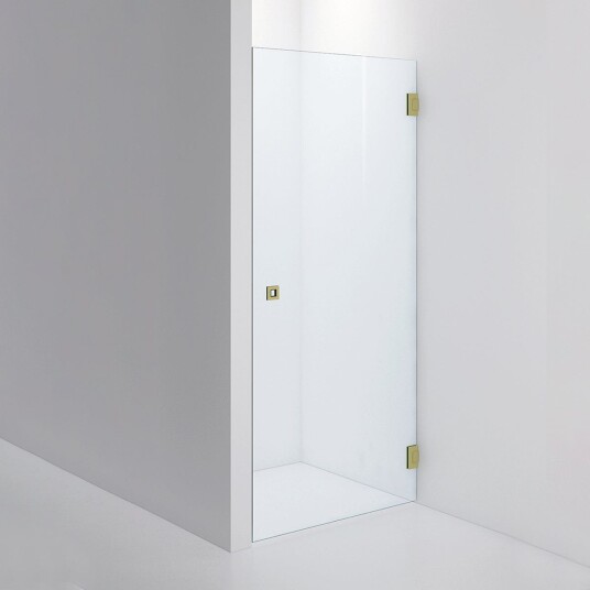 INR Iconic Nordic Rooms Dusjnisje ARC 2 Original Brushed Stainless / 80cm Klart Glass