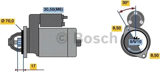 BOSCH 0 986 018 570 Starter