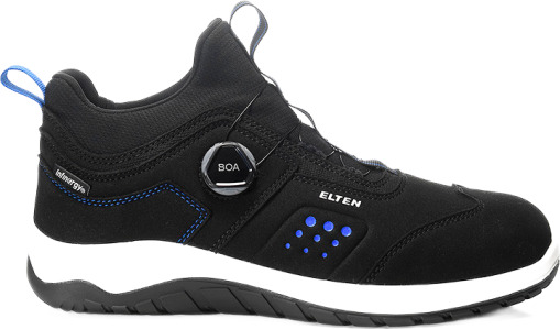 Elten Maddox Black-Grey Low Safety Shoes S3 SRC Black 1 Par SKI-729461-Svart 41