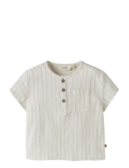 Lil"Atelier Nbmhagi Ss Loose Shirt Lil Beige 74 Lil"Atelier Nbmhagi Ss Loose Shirt Lil Beige 74