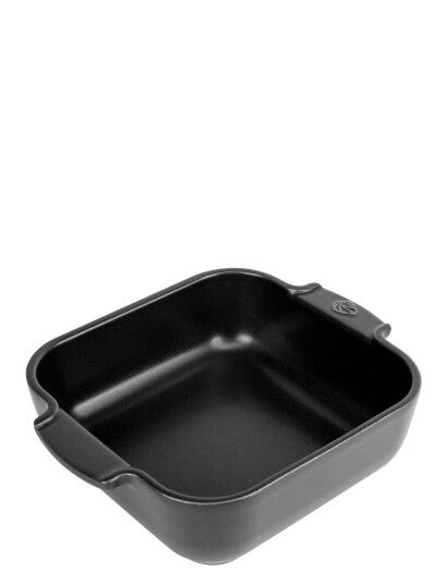 Peugeot Appolia Firkantet Ovnfad 21 Cm Satin Sort Black 21 CM Peugeot Appolia Firkantet Ovnfad 21 Cm Satin Sort Black 21 CM