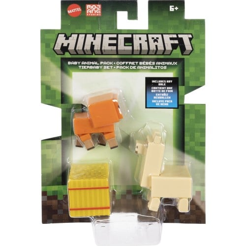 Minecraft Dyreunger 8cm Figursett med Lama og Sau Minecraft Dyreunger 8cm Figursett med Lama og Sau