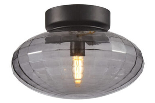 Halo Designs Mesh taklampe 20 cm - Svart/Røykfarget