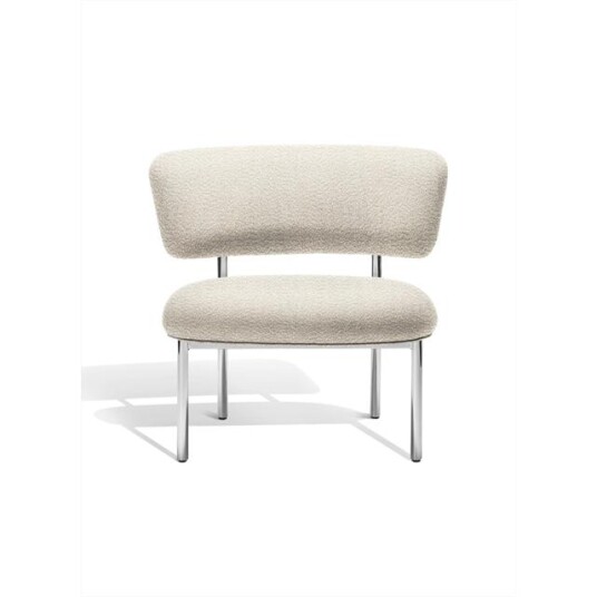 Møbel Copenhagen Møbel Copenhagen Font Lenestol Beige Boucle Elle 0200/Polert Stålunderstell Møbel Copenhagen Møbel Copenhagen Font Lenestol Beige Boucle Elle 0200/Polert Stålunderstell