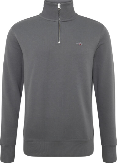 Gant Reg Shield Half Zip Sweat Grey M