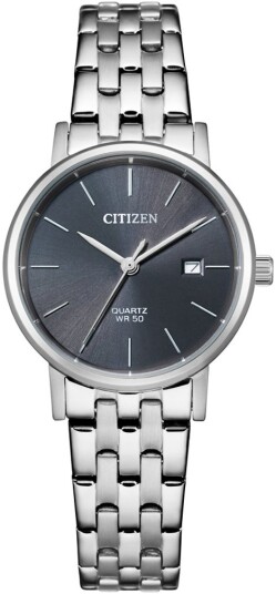 Citizen Dameklokke EU6090 54H Grå/Stål Ø28 mm Citizen Dameklokke EU6090 54H Grå/Stål Ø28 mm
