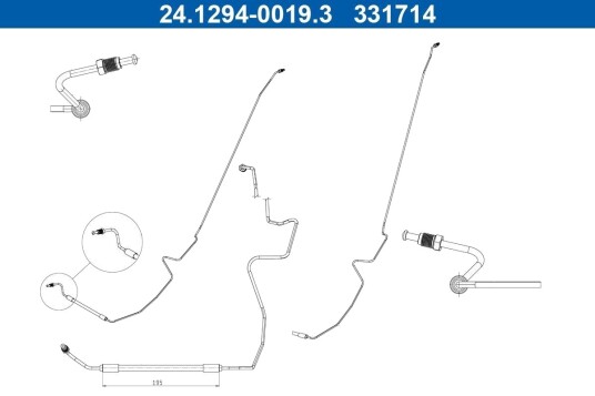 Bremseslange ATE 24.1294-0019.3