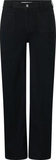 KAFFE Curve Jeans KCbrookie Wide Full Lenght Jeans Svart