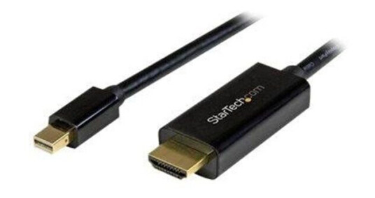 StarTech Mini DisplayPort til HDMI Adapterkabel 3 m - 4K 30Hz - Svart StarTech Mini DisplayPort til HDMI Adapterkabel 3 m - 4K 30Hz - Svart