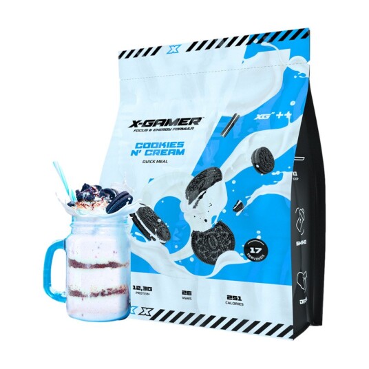X-GAMER QUICK MEAL COOKIES & CREAM 1190G XG-XQM-4.0-OE-1-A
