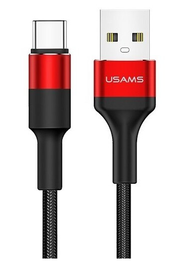 Kabel Usb Usams Usb-A - Usb-C 1.2 M Czarny (Sj221tc02)