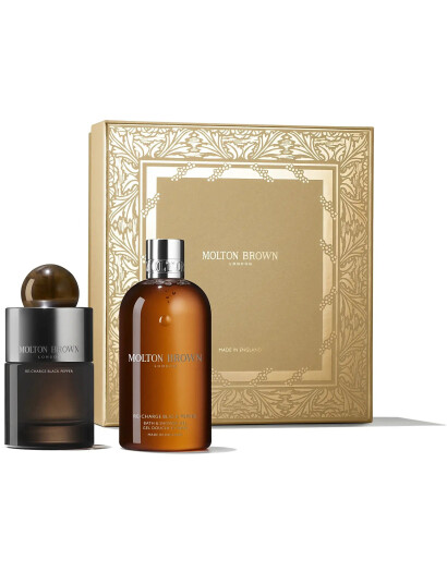 Molton Brown Gift Set Re-Charge Black Pepper Fragrance Set Edp + Bath & Shower Gel - Nude - 400 ML Molton Brown Gift Set Re-Charge Black Pepper Fragrance Set Edp + Bath & Shower Gel - Nude - 400 ML