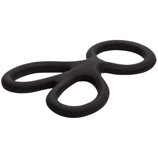 CalExotics Silikone Ball Spreader Penisring - Svart - Svart
