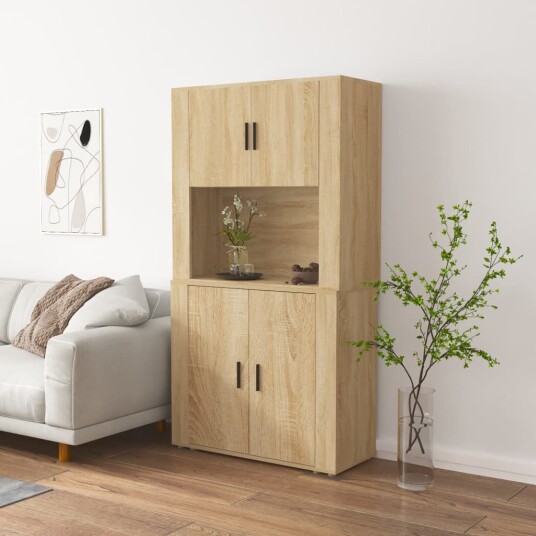 Highboard sonoma eik konstruert tre