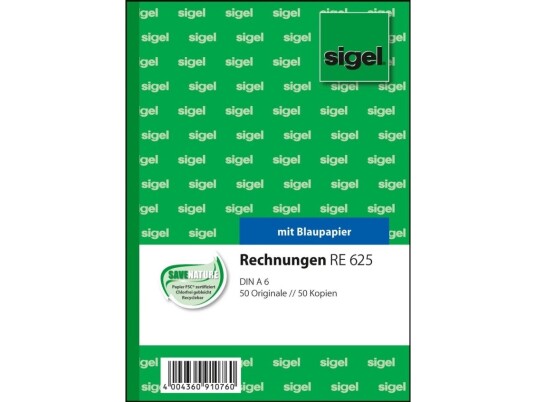Sigel Re625 100 Ark A6 Blå Hvit