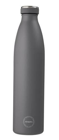 Aya&ida Drinking Bottle Drikkeflaske Med Lokk 1000 Ml Dark Grey