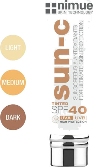Nimue SunC Tinted SPF40  Light 60 ml