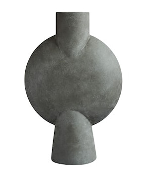 Sphere Vase Bubl Hexa Dark Grey