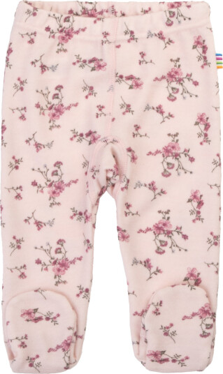 Joha Longs med Fot Ull/ Bambus Blomst Lys Rosa