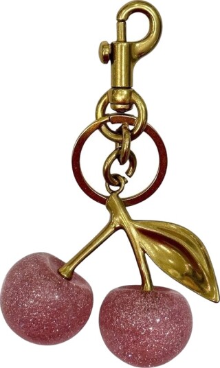 DARK Cherry Bag Charm Rose DARK Cherry Bag Charm Rose